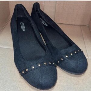 Seychelles Black Gold-Studded Flats small heel women’s 7.5